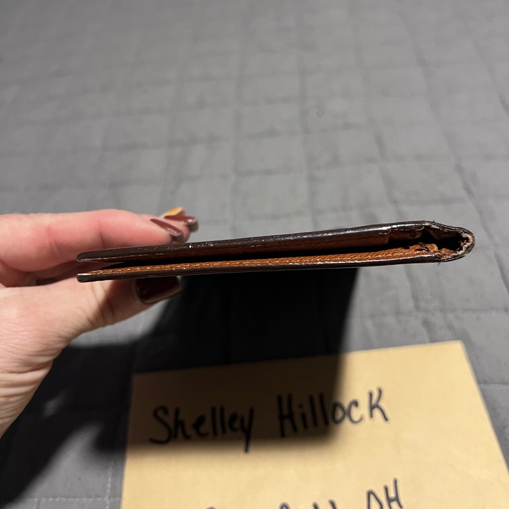 Authentic Louis Vuitton Brown Monogram Checkbook Wallet - Picture 4 of 6